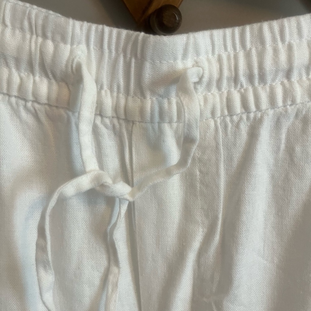 NWT Old Navy linen viscose wide leg high waisted white pants XXL - Picture 3 of 7